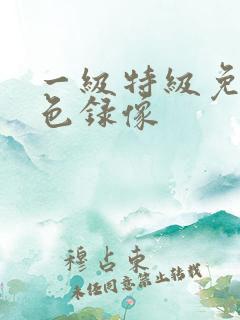 一级特级免费黄色录像