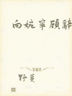 向婉宁顾辞结局