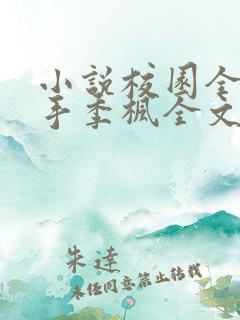 小说校园全能高手季枫全文阅