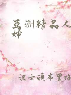 亚洲精品人妻少妇
