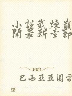 小说武炼巅峰杨开最新章节列表