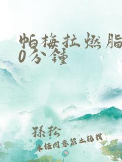 帕梅拉燃脂操30分钟