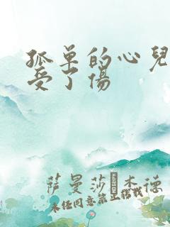 孤单的心儿已经受了伤