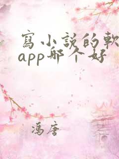 写小说的软件 app哪个好