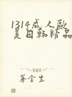 1314成人欧美日韩精品