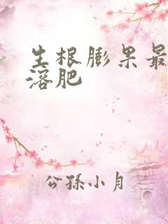 生根膨果最好水溶肥