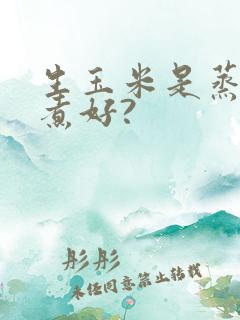 生玉米是蒸还是煮好?