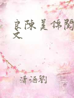 良陈美锦阅读全文