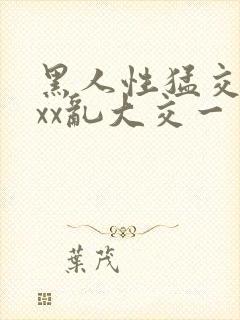黑人性猛交xxxx乱大交一