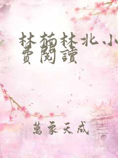 林楠林北小说免费阅读