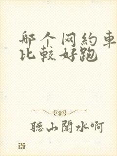 哪个网约车平台比较好跑