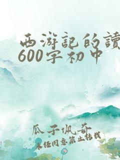 西游记的读后感600字初中