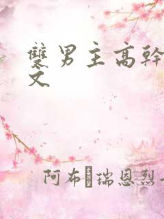 双男主高干文小文