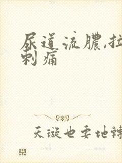 尿道流脓,拉尿刺痛
