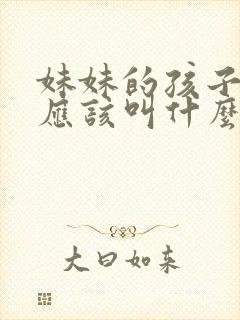 妹妹的孩子哥哥应该叫什么