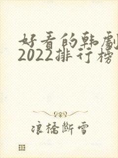 好看的韩剧推荐2022排行榜
