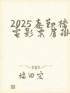 2025春节档电影票房排名