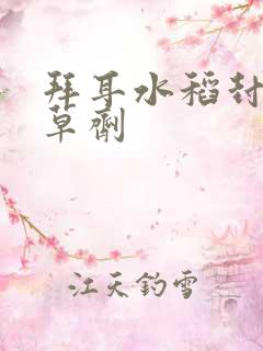 拜耳水稻封闭除草剂