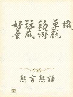 好玩的单机手机养成游戏