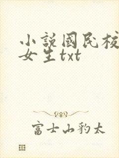 小说国民校草是女生txt
