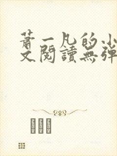 萧一凡的小说全文阅读无弹窗