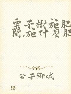 栗子树施肥的时间,施什么肥?