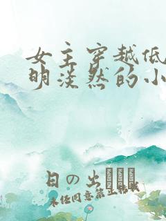 女主穿越低调聪明淡然的小说