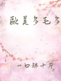 欧美多毛多水