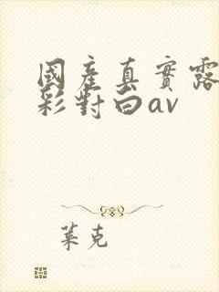 国产真实露脸精彩对白av