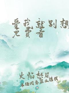 爱我就别想太多免费看