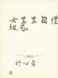 女生生日礼物高级感