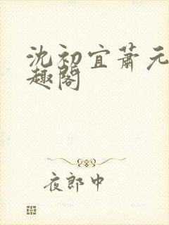 沈初宜萧元宸笔趣阁