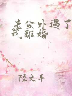 老公外遇了要跟我离婚