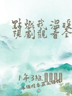 点燃我温暖你电视剧观看全集免费