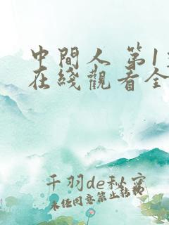 中间人 第1季在线观看全集免费播放