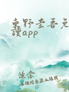 东野圭吾免费阅读app