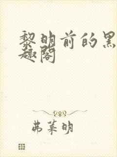 黎明前的黑暗笔趣阁