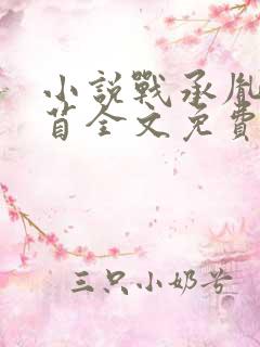 小说战承胤叶苜苜全文免费