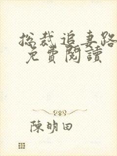 总裁追妻路漫漫 免费阅读