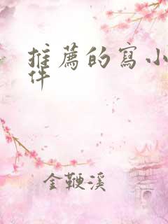 推荐的写小说软件