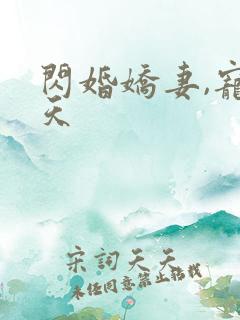 闪婚娇妻,宠上天