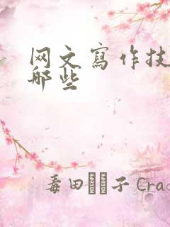 网文写作技巧有哪些