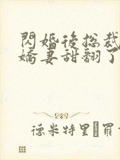 闪婚后总裁农村娇妻甜翻了61