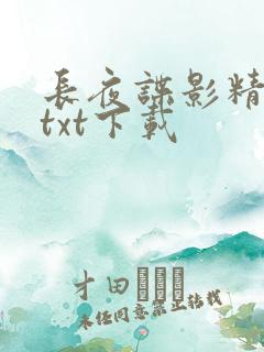 长夜谍影精校版txt下载