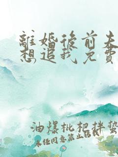 离婚后前夫总是想追我免费阅读