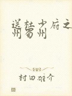 送杜少府之任蜀州蜀州