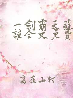 一剑霸天苏信小说全文免费阅读