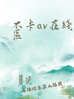 不卡av在线二区