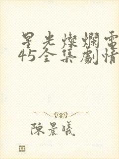 星光灿烂电视剧45全集剧情
