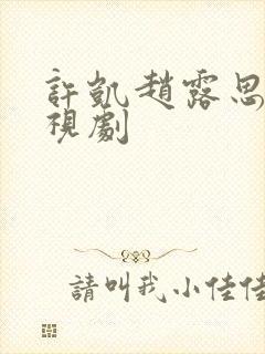 许凯赵露思的电视剧